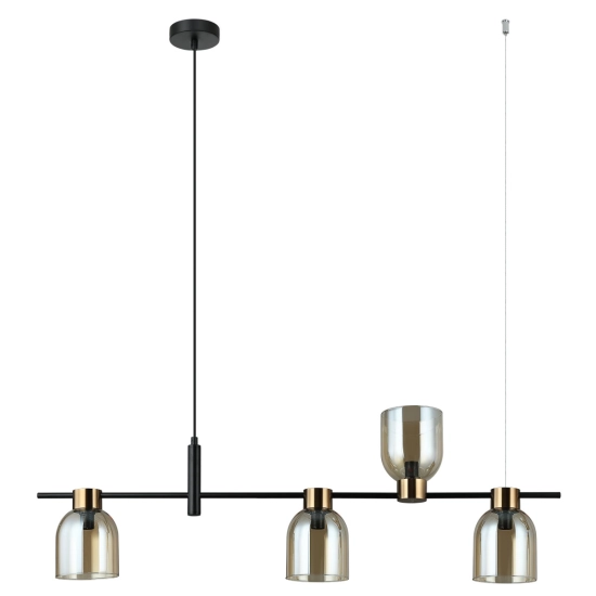 Lampa wisząca Servio PND-66892-4-BK-AMB ITALUX - zdjęcie produktu