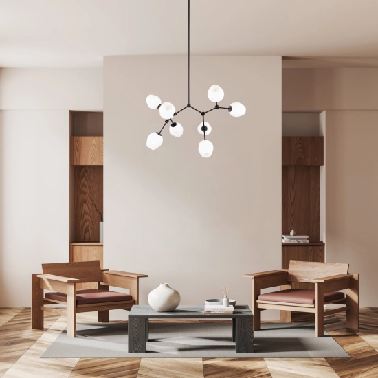 Lampa wisząca Ferral PND-75075-8-BK-WG Italux - zdjęcie 7