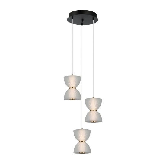 Lampa wisząca Tica PND-83949-3-BK Italux