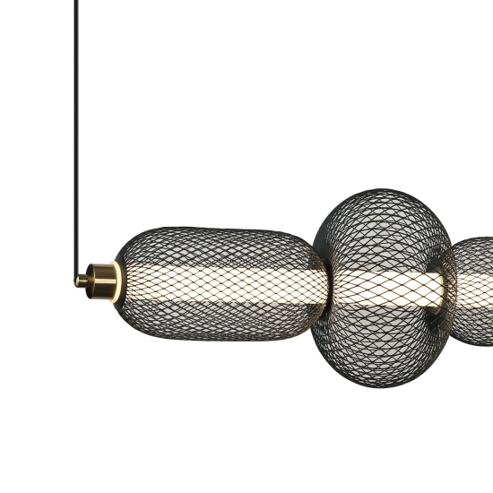 Lampa wisząca Marco PND-84283-4-BK Italux