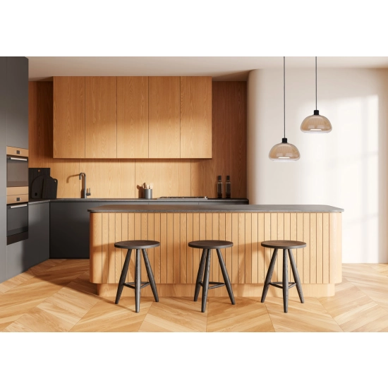 Lampa wisząca Apiro PND-84638-BK-AMB Italux - zdjęcie 3