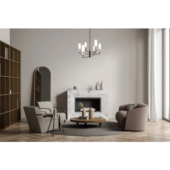 Lampa wisząca Santos PND-95331-6-BK Italux - zdjęcie 3