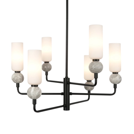 Lampa wisząca Santos PND-95331-6-BK ITALUX