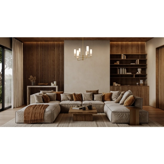 Lampa wisząca Santos PND-95331-6-BRSS Italux - zdjęcie 3