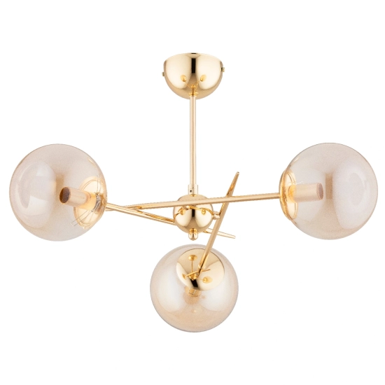 Lampa sufitowa PRIMERY ZŁOTA 3xE14 58cm 62524 ALFA