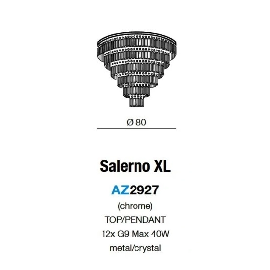 Lampa wisząca Plafon SALERNO XL AZ2927 AZZARDO