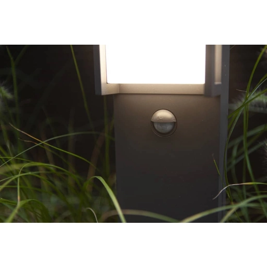 kinkiecik.pl Lampa stojąca z czujnikiem ruchu QUBO 7193004118 IP54 LUTEC4 LUTEC