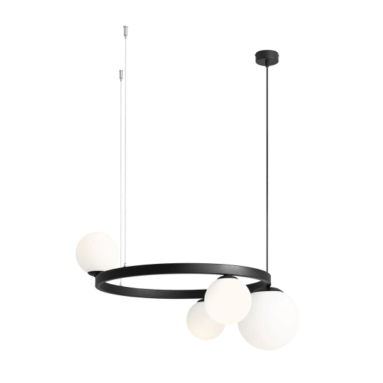 LAMPA WISZĄCA GARDA 4 RING CZARNY 1099L1_R ALDEX - zdjęcie produktu