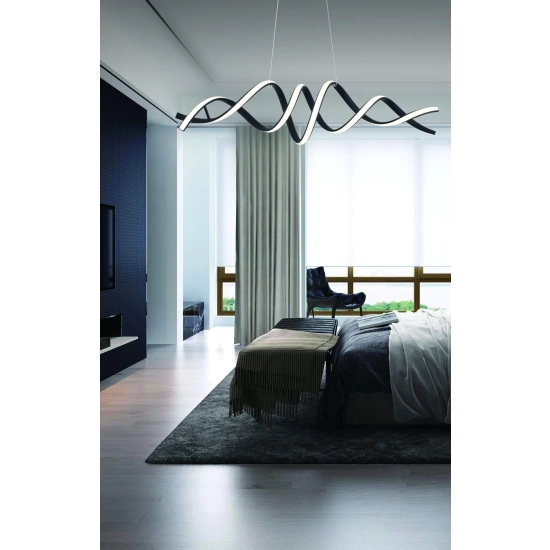 Quoto - lampa wisząca LED czarny mat 342601-30 REALITY