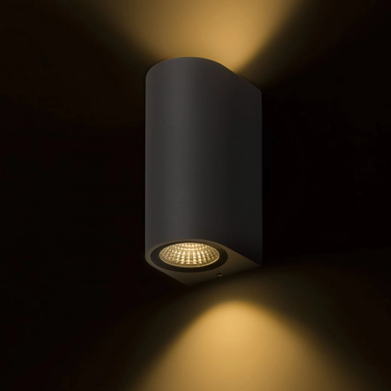 ZACK II antracyt 230V LED 2x3W 58° IP54 3000K R12022 Rendl light studio
