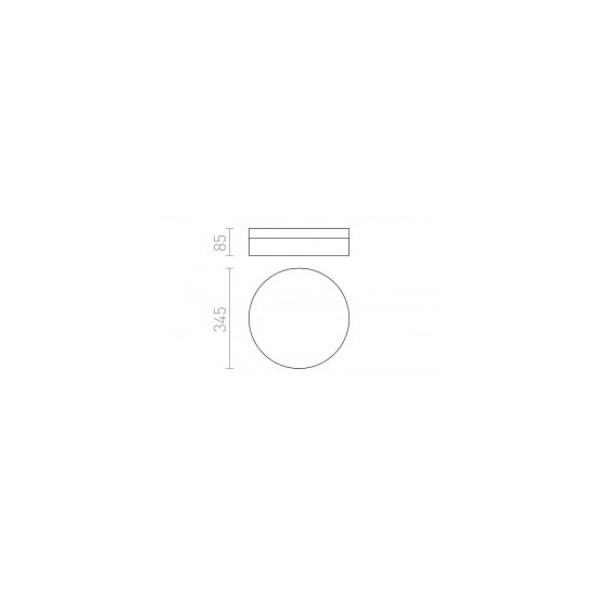 AWE 33 sufitowa nikiel mat 230V LED 21W IP44 3000K R12197 Rendl light studio