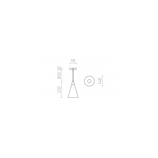 HEIDI wisząca beton/drewno 230V LED E27 11W R12380 Rendl light studio