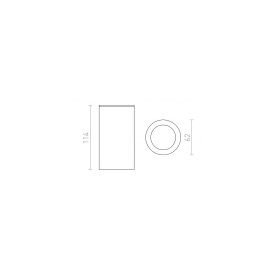MOMA sufitowa czarna 230V GU10 35W R12516 Rendl light studio