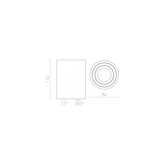 MOMA kierunkowa czarna 230V GU10 35W R12517 Rendl light studio