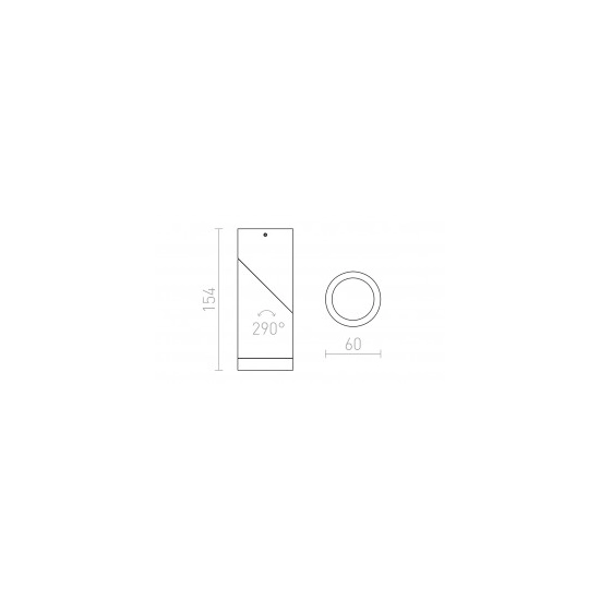 SNAZZY czarna 230V LED GU10 8W R13552 Rendl light studio