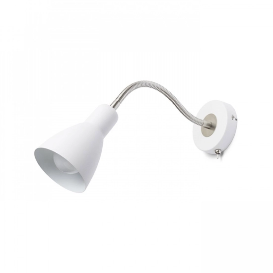KAYA ścienna biała nikiel mat 230V LED E27 15W R12898 Rendl light studio