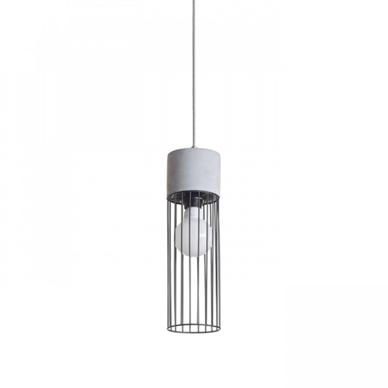 BURTON wisząca beton 230V LED E27 11W R12931 Rendl light studio