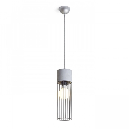 BURTON wisząca beton 230V LED E27 11W R12931 Rendl light studio