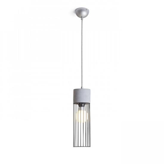 BURTON wisząca beton 230V LED E27 11W R12931 Rendl light studio