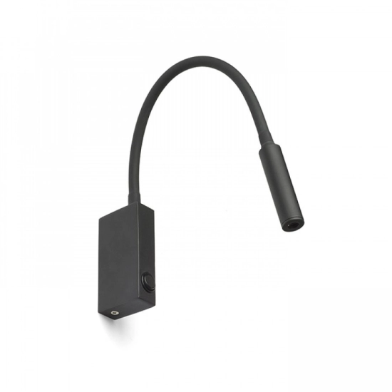EKE ścienna czarna 230V LED 3W 60° 3000K R12945 Rendl light studio