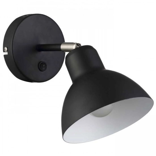 BAROQUE ścienna czarna chrom 230V LED E27 11W R12986 Rendl light studio