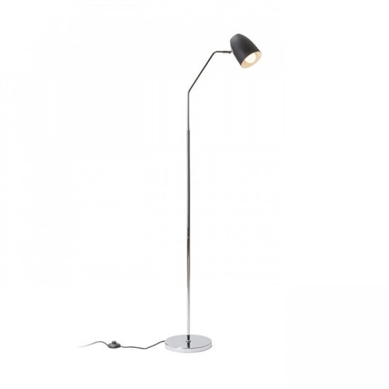 PRAGMA podłogowa czarna chrom 230V LED E27 11W R12989 Rendl light studio