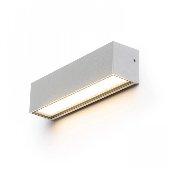 CAMARGUE ścienna srebrno-szara szkło satynowe 230V LED 6W IP65 3000K R13527 Rendl light studio