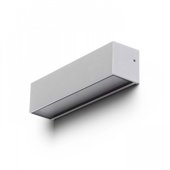 CAMARGUE ścienna srebrno-szara szkło satynowe 230V LED 6W IP65 3000K R13527 Rendl light studio