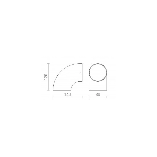 PIPER ścienna antracyt 230V LED 6W IP54 3000K R13560 Rendl light studio