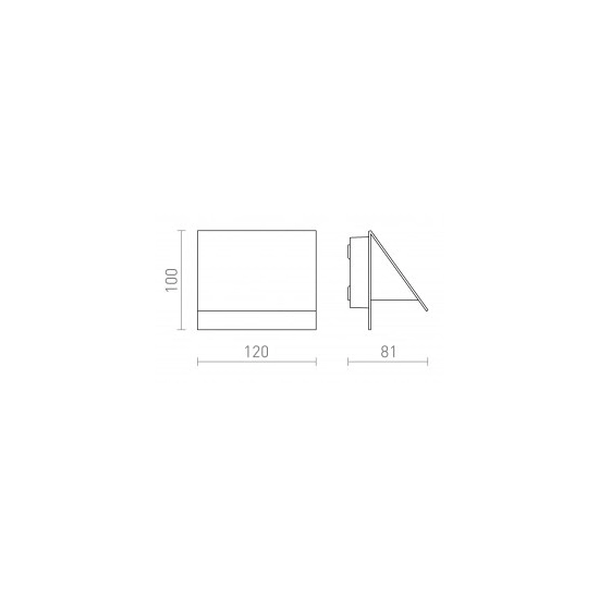 GERI ścienna antracyt 230V LED 5W IP54 3000K R13561 Rendl light studio