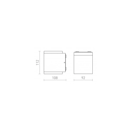 TIRAS II ścienna antracyt akryl mleczny 230V LED 2x6W IP54 3000K R13569 Rendl light studio