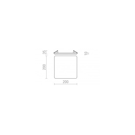 BJORK SQ 20 wpuszczana biała 230V LED 18W 3000K R13590 Rendl light studio
