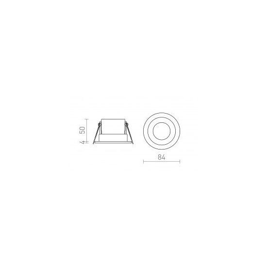 BELLA LED wpuszczana biała 230V LED 11W 40° IP65 3000K R13602 Rendl light studio