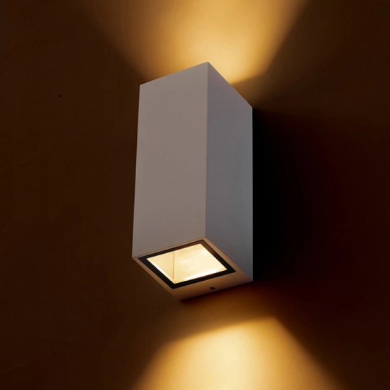 DESMOND II ścienna biała 230V LED GU10 2x8W IP44 R13609 Rendl light studio