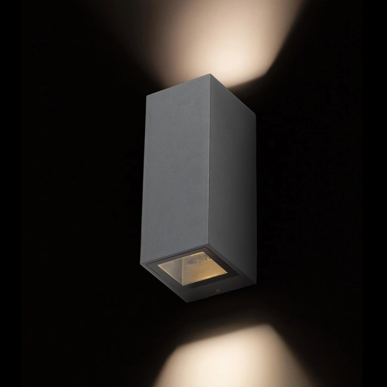 DESMOND II ścienna antracyt 230V GU10 2x35W IP44 R13611 Rendl light studio