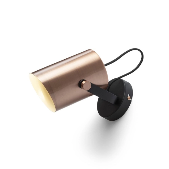HAREN natynkowa miedź/czarna 230V LED E27 15W R13612 Rendl light studio