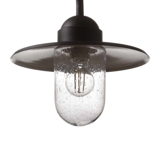 kinkiecik.pl Kinkiet BEACON wall black textured glass 230V E27 60W IP44 R13614 Rendl light studio