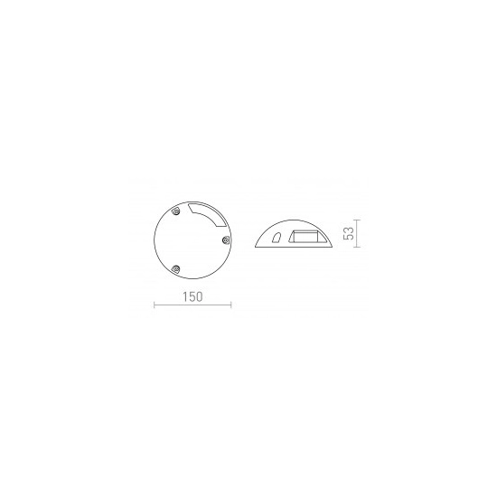 TOPTOP S I antracyt 230V LED 1.5W IP67 3000K R13617 Rendl light studio