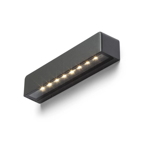 SAMPO ścienna antracyt 230V LED 9W IP65 3000K R13619 Rendl light studio