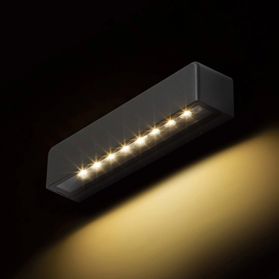 SAMPO ścienna antracyt 230V LED 9W IP65 3000K R13619 Rendl light studio