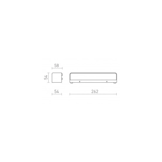 SAMPO ścienna antracyt 230V LED 9W IP65 3000K R13619 Rendl light studio