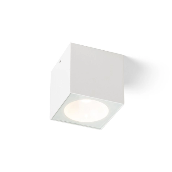 SENZA SQ sufitowa biała szkło przezroczyste 230V LED 6W IP65 3000K R13624 Rendl light studio