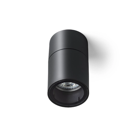SORANO sufitowa czarna plastik 230V LED GU10 8W IP44 R13633 Rendl light studio