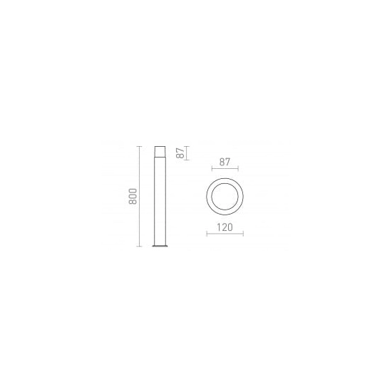 kinkiecik.pl BONNIE 80 podłogowa antracyt 230V E27 28W IP44 R13636 Rendl light studio