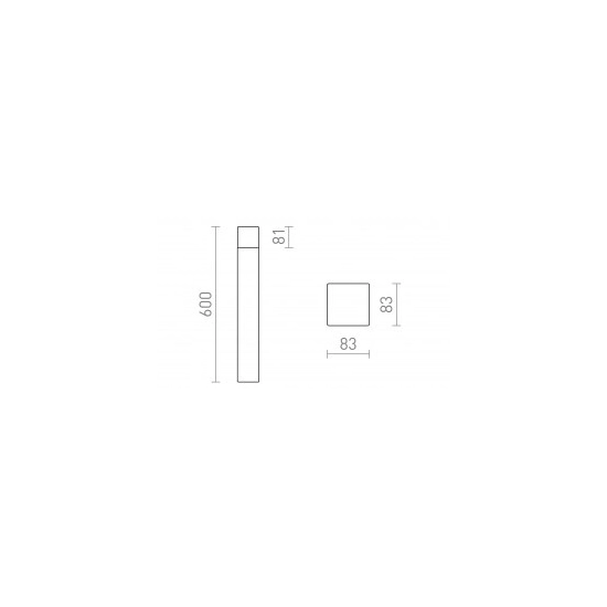 CLYDE 60 podłogowa antracyt 230V LED E27 11W IP44 R13638 Rendl light studio