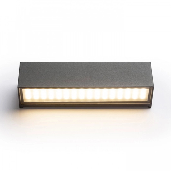 CAMARGUE ścienna antracyt szkło satynowe 230V LED 6W IP65 3000K R13641 Rendl light studio