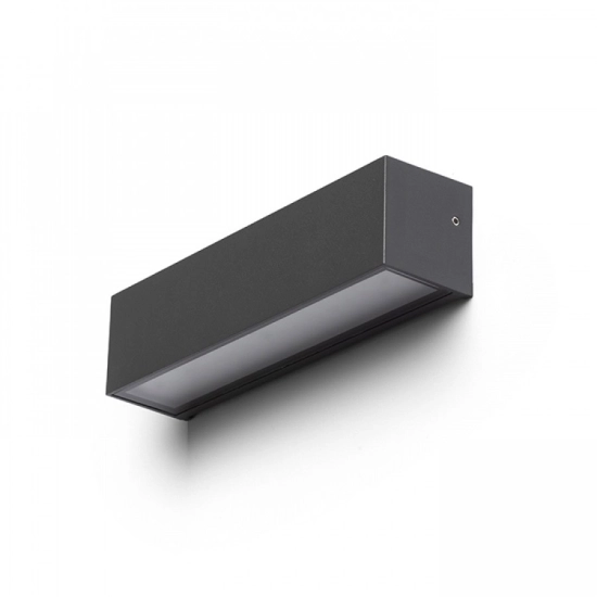 CAMARGUE ścienna antracyt szkło satynowe 230V LED 6W IP65 3000K R13641 Rendl light studio
