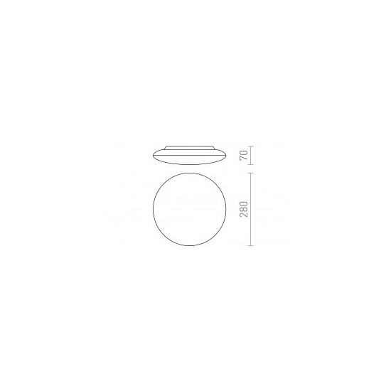 SASSARI sufitowa biała poliwęglan/plastik 230V LED 24W IP65 3000K R13642 Rendl light studio