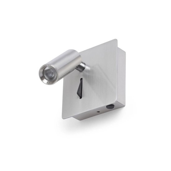 MIG ścienna nikiel mat 230V LED 3W 30° 3000K R13646 Rendl light studio