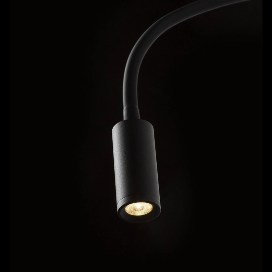 VALE ścienna czarna 230V LED 3W 30° 3000K R13648 Rendl light studio